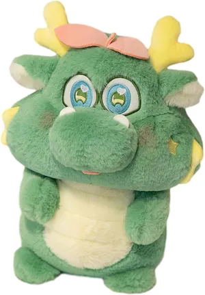 10 Inch Chinese Dragon Stuffed Animals Chinese Dragon Plush Toys Pillow Anime Chinese Dragon Plushie Hugging Pillow Chinese Dragon Doll Gift for Kids and Lovers (Green)