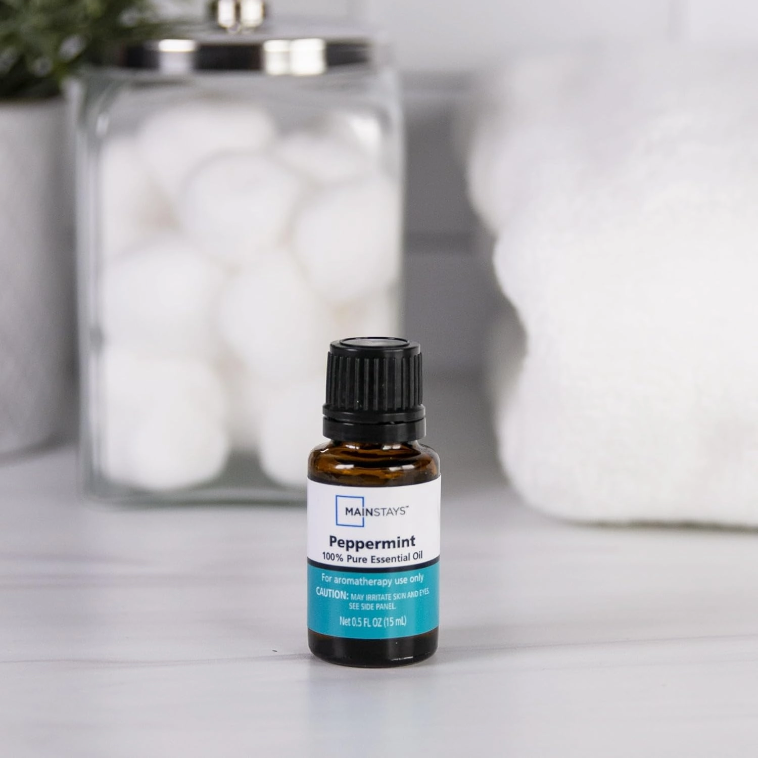 100% Pure Essential Oil, Peppermint, 15 ml, Therapeutic Grade, for Use with Oil Diffusers. by; Mainstays (2 Pack)