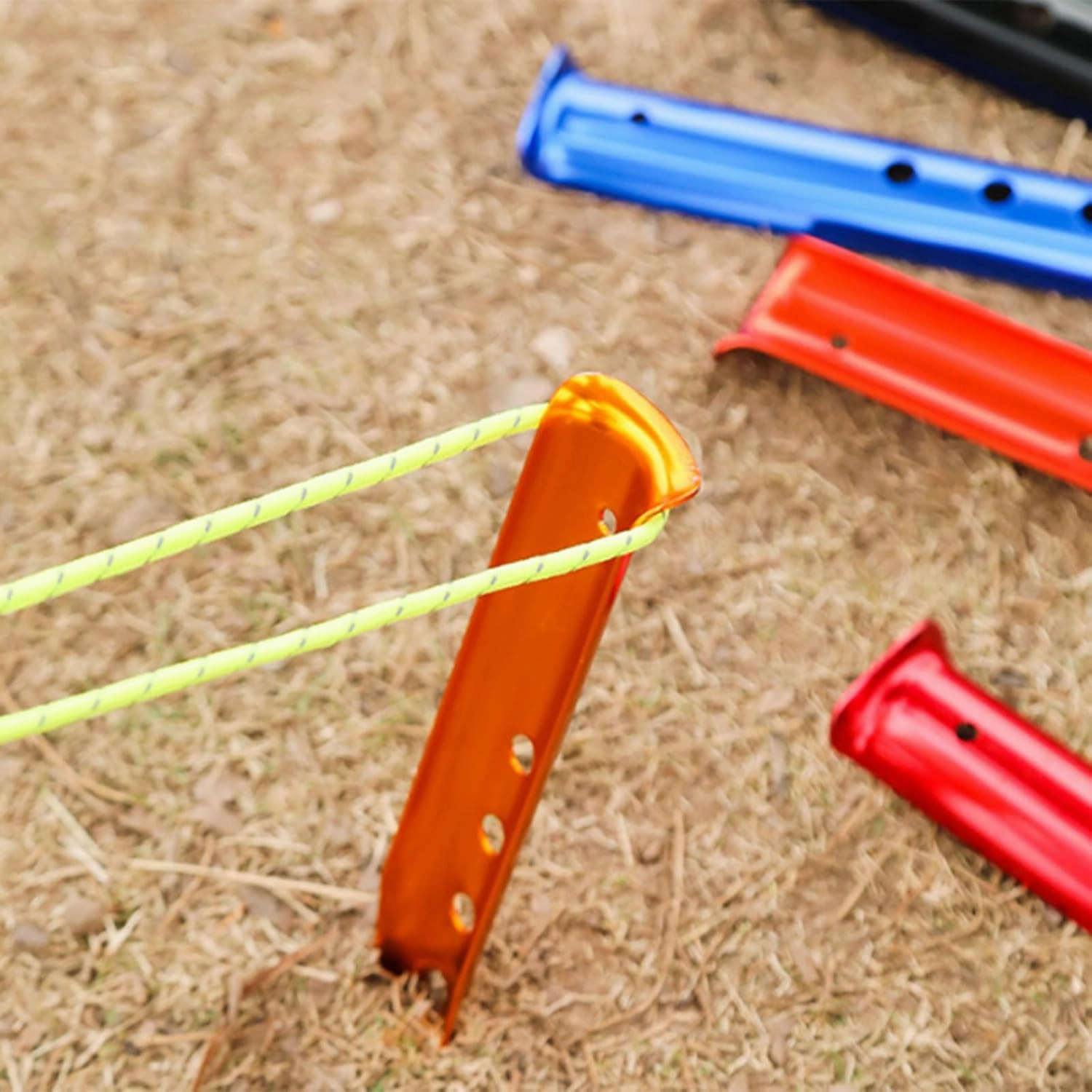 10pcs Aluminum Tent Pegs Tent Nails Tent Stakes Snow Pegs Outdoor Camping Pegs for Camping, Hiking, Beach Outdoors