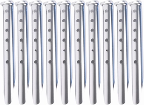 10pcs Aluminum Tent Pegs Tent Nails Tent Stakes Snow Pegs Outdoor Camping Pegs for Camping, Hiking, Beach Outdoors