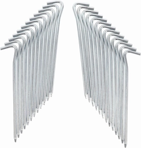 10pcs Heavy Duty Galvanized Iron Tent Stakes for Camping Garden and Canopy Use Durable Ground Nails for Tents Easy to Pull Out Suitable for Various Grounds and Outdoor Activities