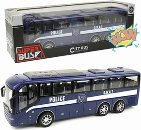 12.5" School Bus Toy for Toddlers, 1/16 Scale Die Cast Plastic Inertia City Vehicle, Baby Cars Model for Kids, Great Play Game for Boys Girls Children Ages 3 