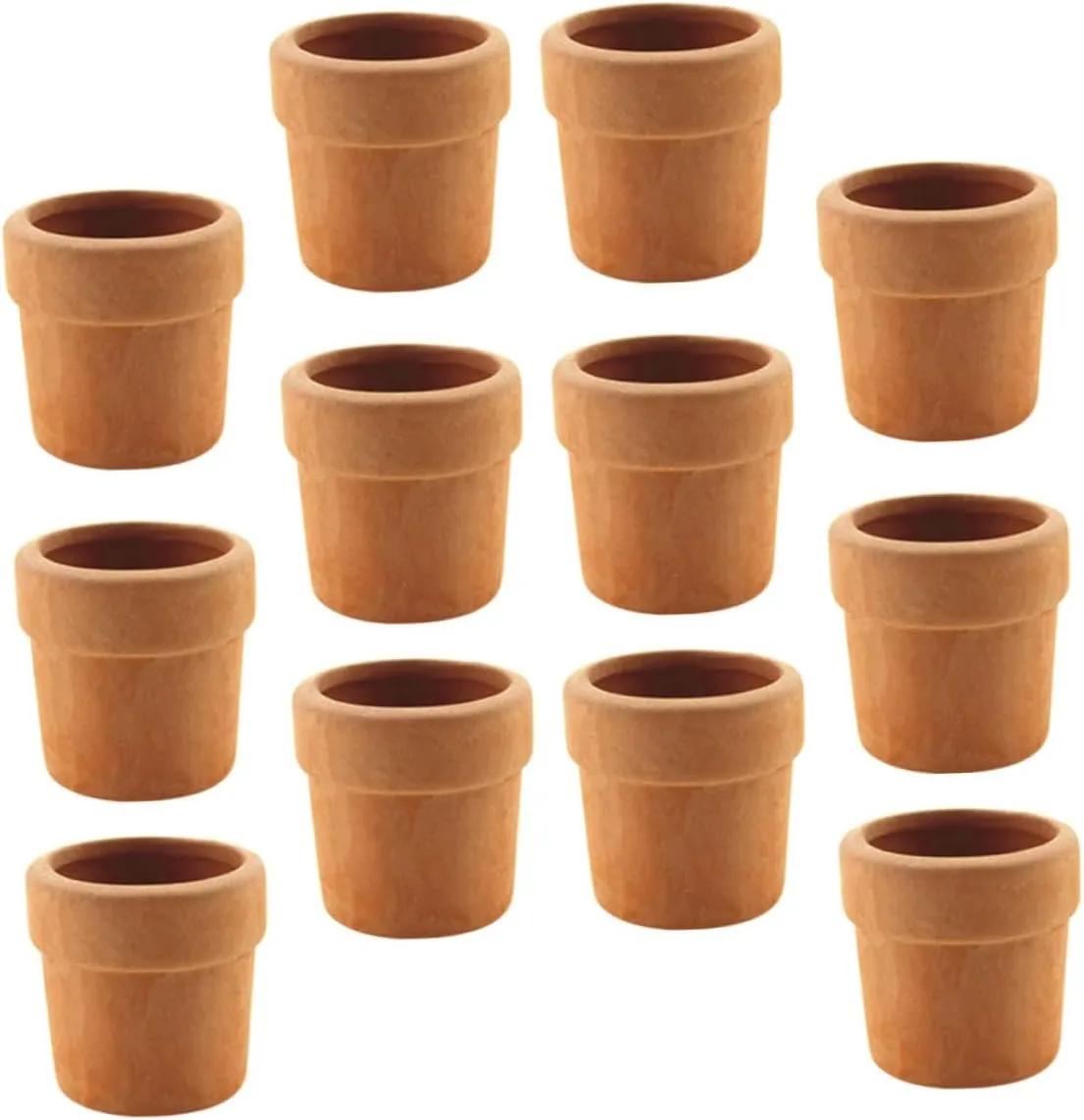 12pcs Miniature Model Garden Miniatures Doll House Mini Doll Pots Planter Statue Dollhouse Furniture Mini Flowerpot Figurine Planters Miniature Flower Pots Fairy House Ceramics