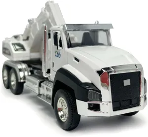 1:50 Engineering Truck Excavator Model Car Diecast Kids Toy Vehicle Gift Pull Back