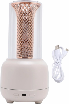 150ml Ultrasonic Aromatherapy Essential Oil Diffuser Noiseless Humidifier with 7 Color Light Candle Design for Spa Yoga Sleep Best for Large Room and Bedroom