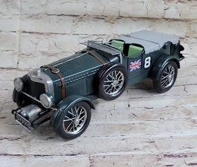 1931 Bentley Blower Supercharged 4.5 Litre Metal Model 13.5" Le Mans Racing Car by Think Bronze Décor