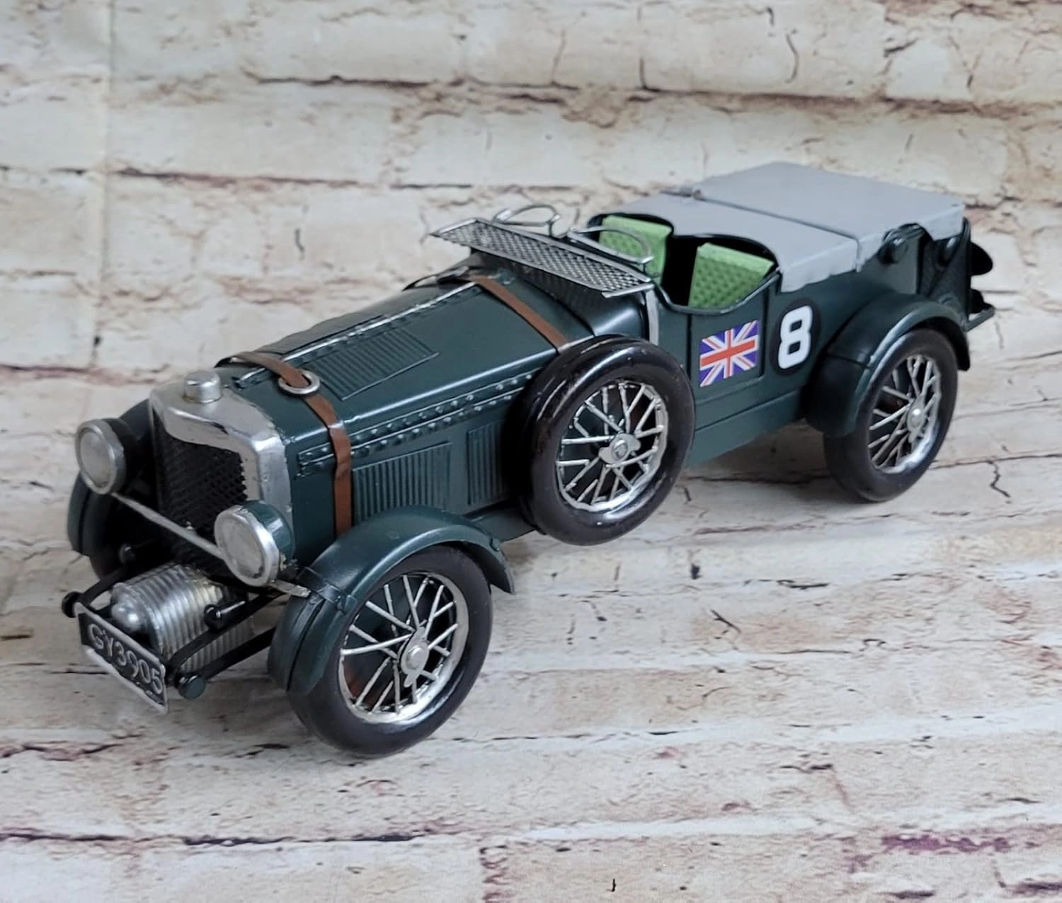 1931 Bentley Blower Supercharged 4.5 Litre Metal Model 13.5" Le Mans Racing Car by Think Bronze Décor