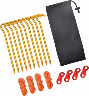 19lots Tent Pegs Beach Tent Pegs Canopies Stake Spirals Aluminum Tent Stakes Outdoor Tent Accessories