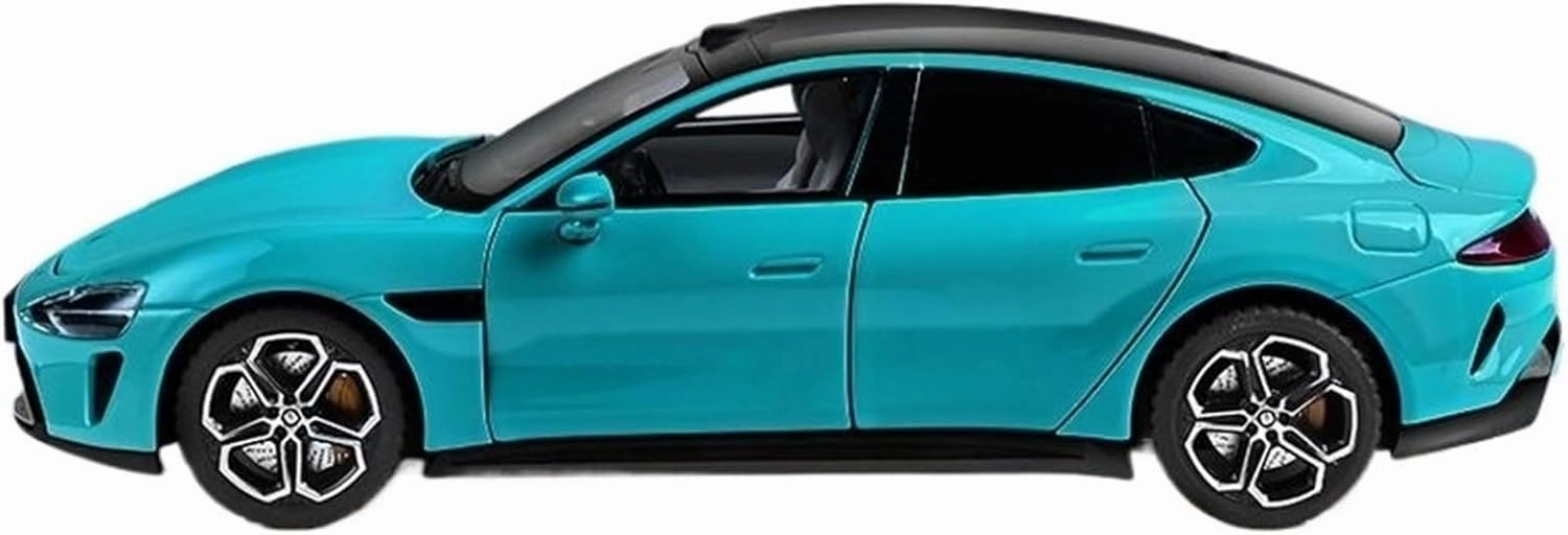 1 24 for Mi SU7 Alloy Car Model 21CM Decorated Desk High-end Collection Display Souvenir Boys Men's Gift Blue Motor Vehicles Toys