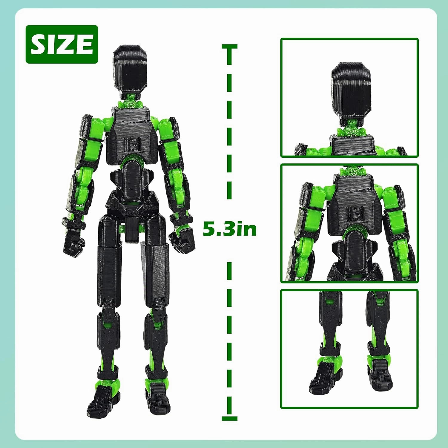 1 PCS Titan 13 Action Figures, 3D Printed Movable Figures with Swords and Axes for Collectors, Perfect for Display or Gifting (Assembly Completed)