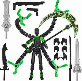 1 PCS Titan 13 Action Figures, 3D Printed Movable Figures with Swords and Axes for Collectors, Perfect for Display or Gifting (Assembly Completed)