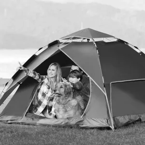 2 Person Camping Tent Lightweight Backpack Waterproof Windproof Simple Outdoor Account Trekking 210 * 200 * 135cm Tent