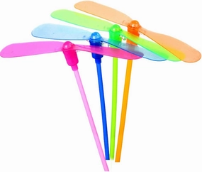 20pcs Flying Hand Helicopter Toy Glowing LED Light- up Copter Dragonfly Hand Rub Propeller Hand Flying Toy for ( Random Color )