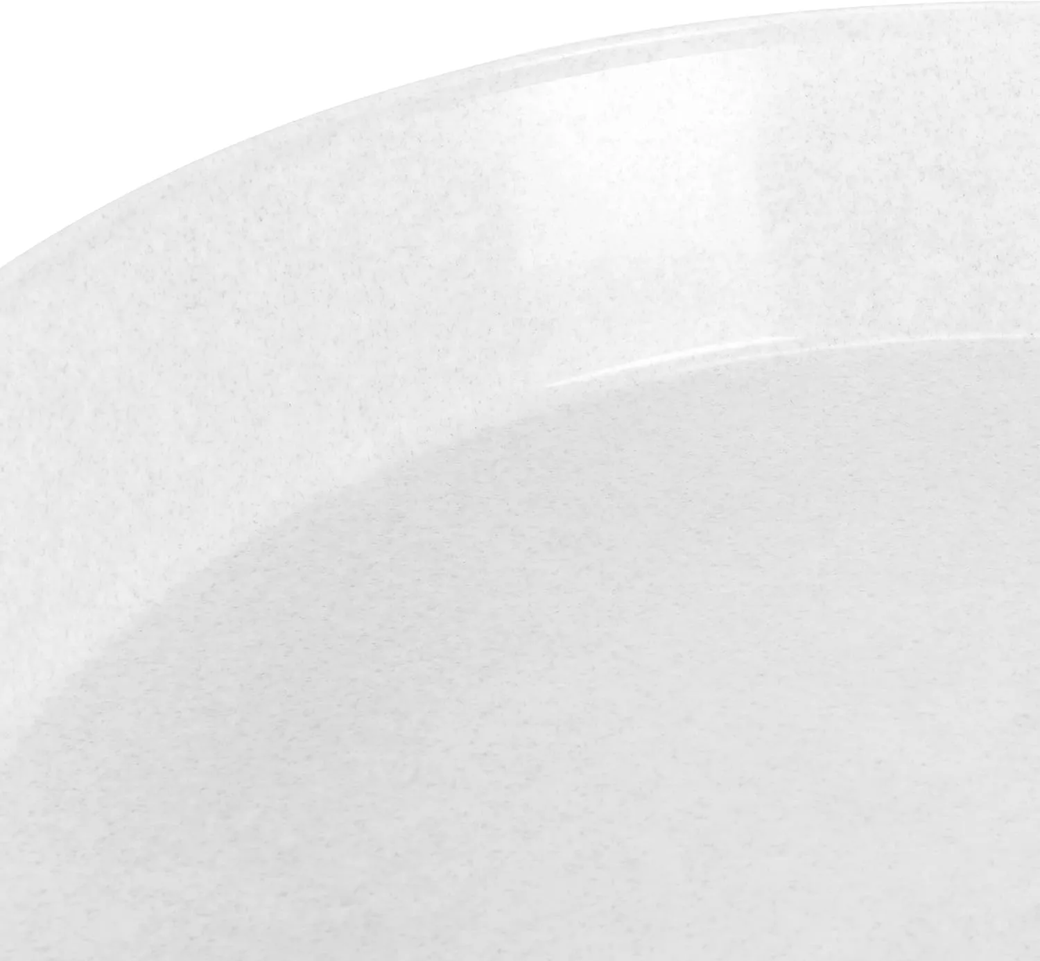 21 Inch (19 Inch Base) Case of 5 Plant Saucers - White Granite Colored Polypropylene - Heavy Duty Indoor/Outdoor- Collects Flower Pot Drainage and Excess Water - Made in USA