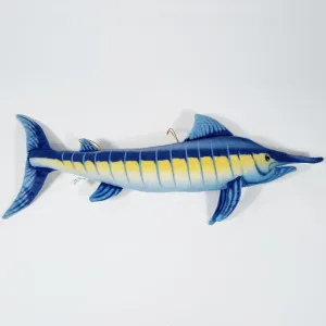 24'' Blue Marlin Fish Stuffed Animal, Soft Plush Blue Makaira Mazara Simulation Pillow Toy, Gift for Boys & Girls Birthday