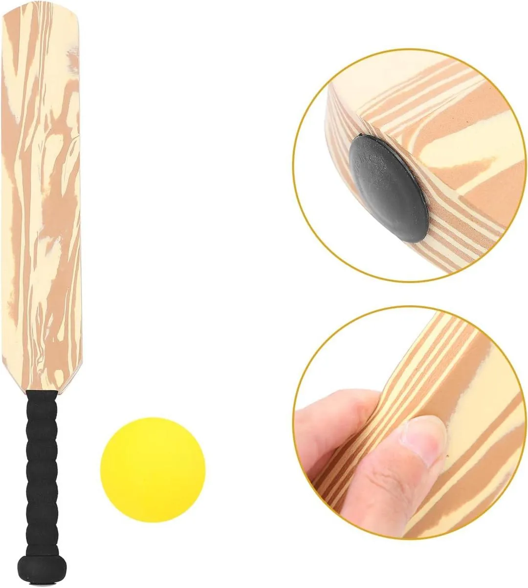 24-Inch Wood Grain Baseball 1 Pc Assorted