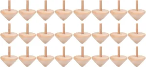 24 Pcs Wooden Spinning Top Rotating Tops Toy Durable Gyro Plaything DIY Hand-Painted Gyro Wooden Toy Gyro Toys for Kid Small Rotating Gyro Toys Wooden Rotating Tops Gyro Playthings
