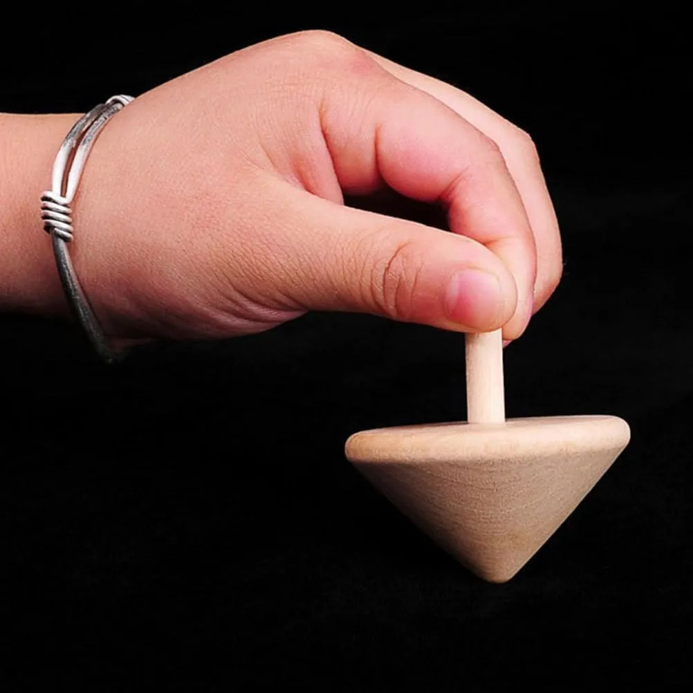 24 Pcs Wooden Spinning Top Rotating Tops Toy Durable Gyro Plaything DIY Hand-Painted Gyro Wooden Toy Gyro Toys for Kid Small Rotating Gyro Toys Wooden Rotating Tops Gyro Playthings