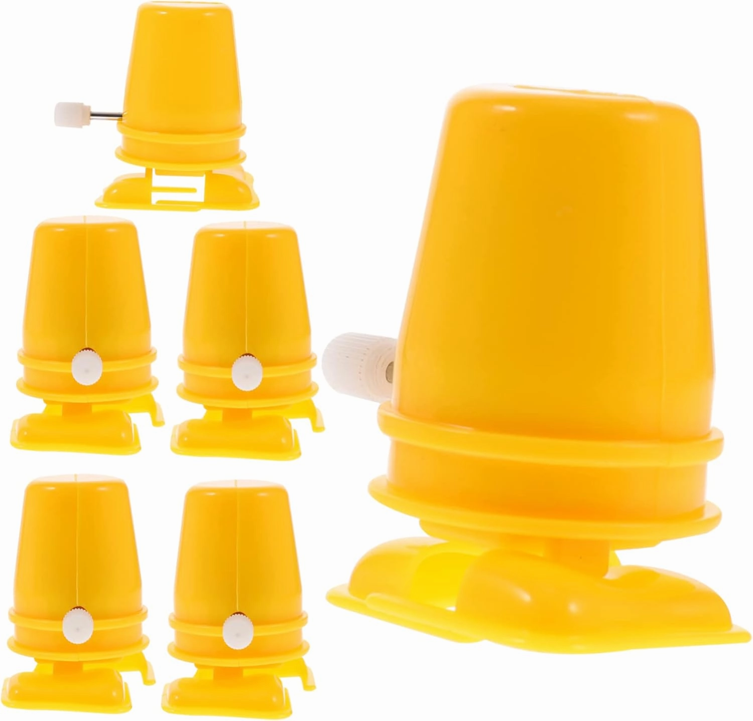 24pcs Clockwork Robot Movement Mechanism for Clay Crafting Reusable Plastic Parts for Wind-up Walking Toys for Creative Handmade Projects