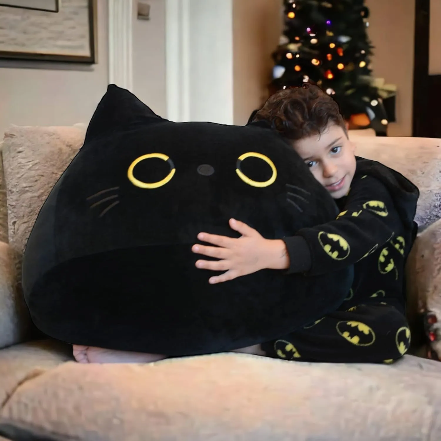 29-Inch Chonky Cat Plush – Giant Stuffed Animal, Squishy & Cuddly Plushie – Adorable Gift for Family & Friends