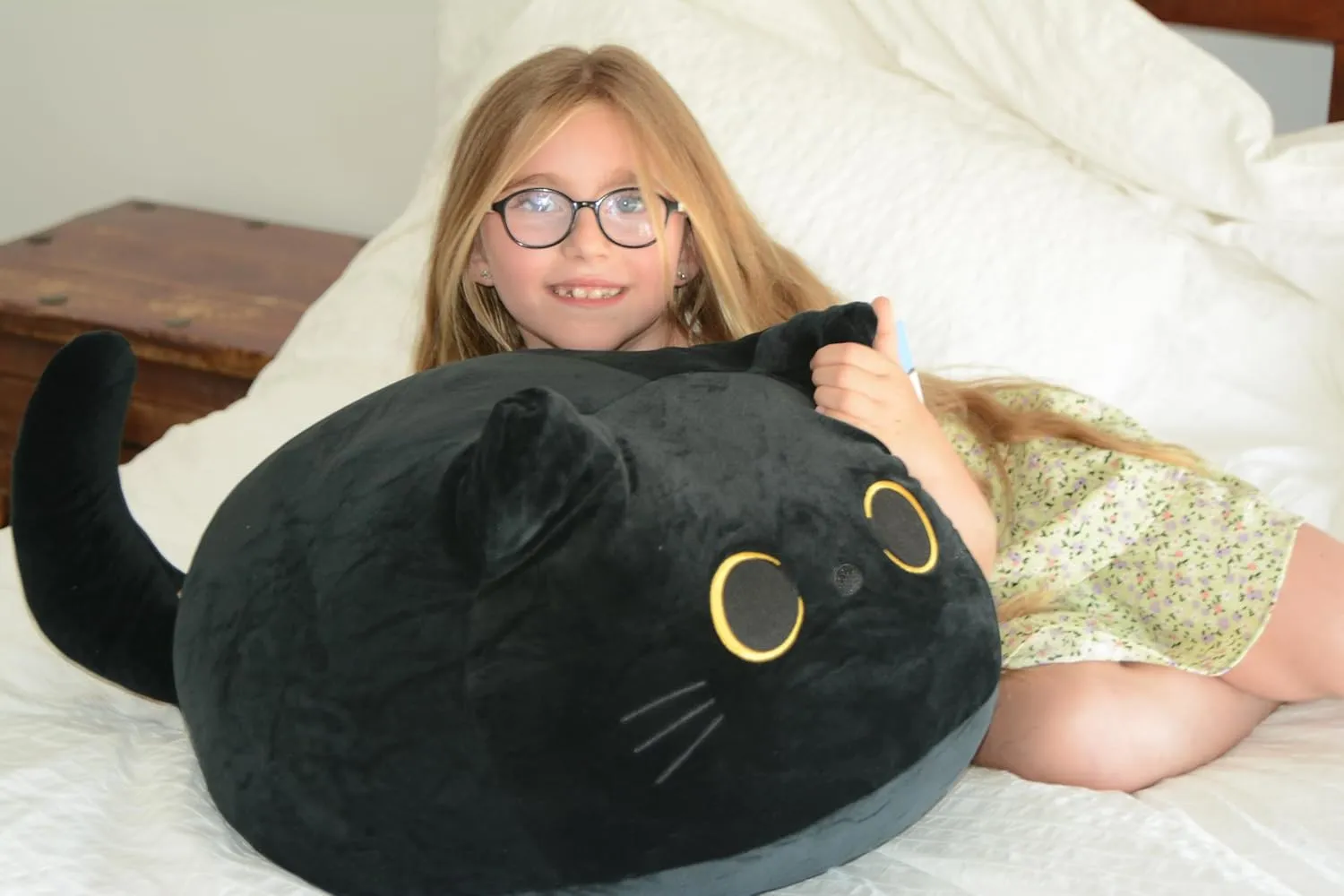 29-Inch Chonky Cat Plush – Giant Stuffed Animal, Squishy & Cuddly Plushie – Adorable Gift for Family & Friends