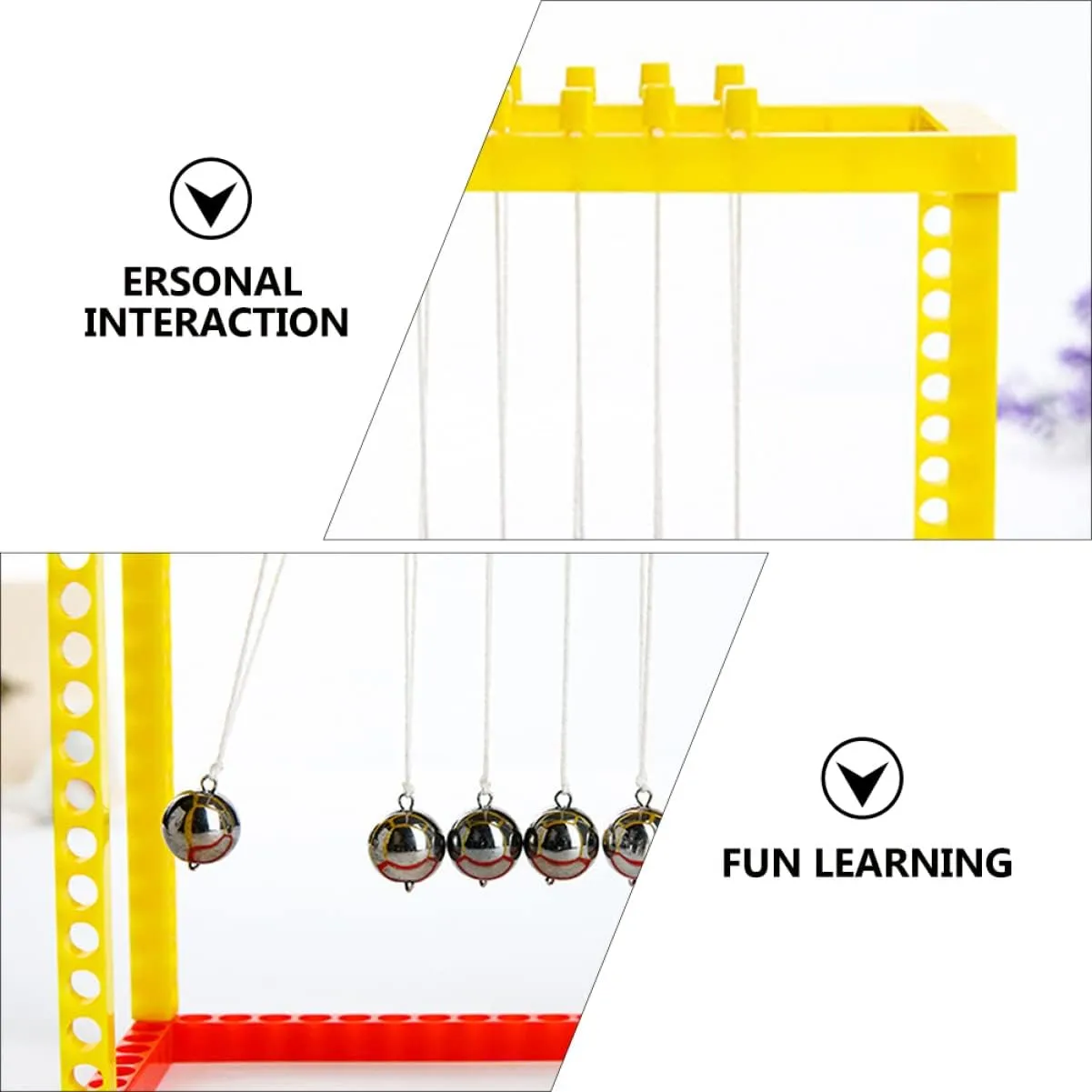 3 Sets Cradle Science Toy DIY Gyroscope for Kids Adults Pendulum Experiment