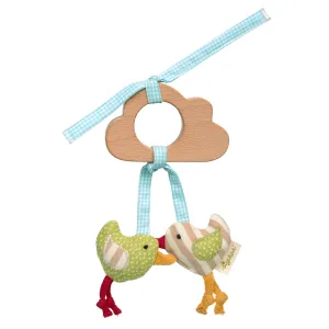 39358 Green Cloud and Rattle Pendant