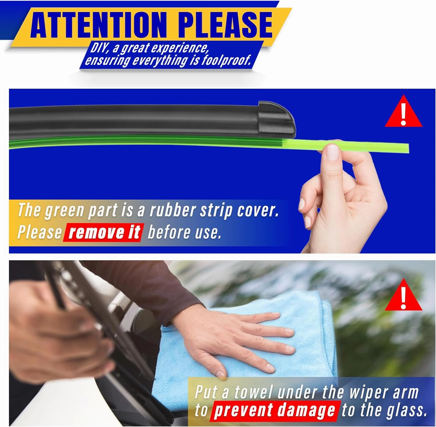 3 wipers Replacement for 2010-2015 Lexus RX450h/2010-2015 Lexus RX350, Windshield Wiper Blades Original Equipment Replacement - 26"/22"/16" (Set of 3) U/J HOOK