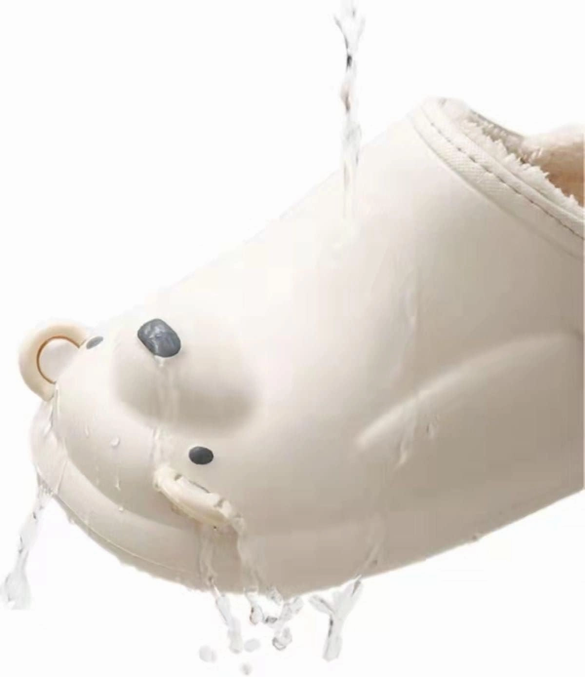 3D Bear’s House Slippers Thick-Soled Memory Cotton Slippers Winter Waterproof Garden Shoes Indoor Outdoor