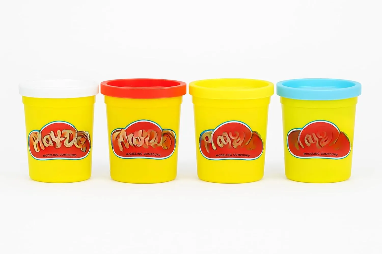 4-Piece Playdough Gift Set (HASB5517BAMZ) – Four-Color Pack, Primary Colors, Large Containers, Party Favors, and Bulk Pack for Classroom