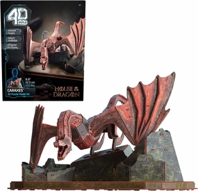 4D Build, House of the Dragon Caraxes Dragon 3D Model Kit, Game of Thrones Collectibles & Desk Décor, Adult Puzzle, Building Toys, 3D Puzzles for Adults & Teens, 101 Pcs, for Ages 12 & Up