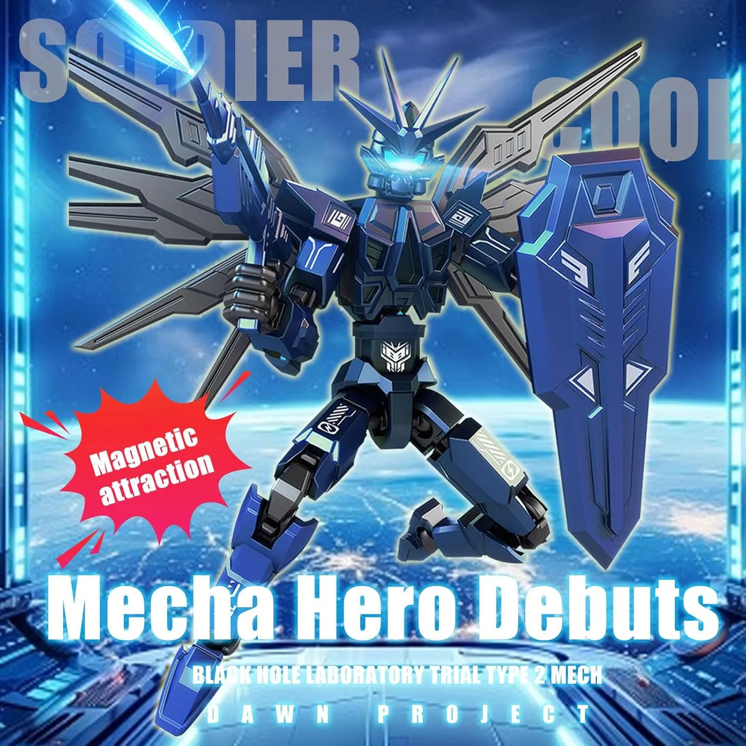 4PCS Assembly Completed T13 Action Figure Set,Multi-Articular Lucky Mobile Robot Nova T-13,Dummy Robot 13 mision 13 figuras Lucky 13 Desktop Decorations for Game Lovers Toy (4PCS-Combination 13)