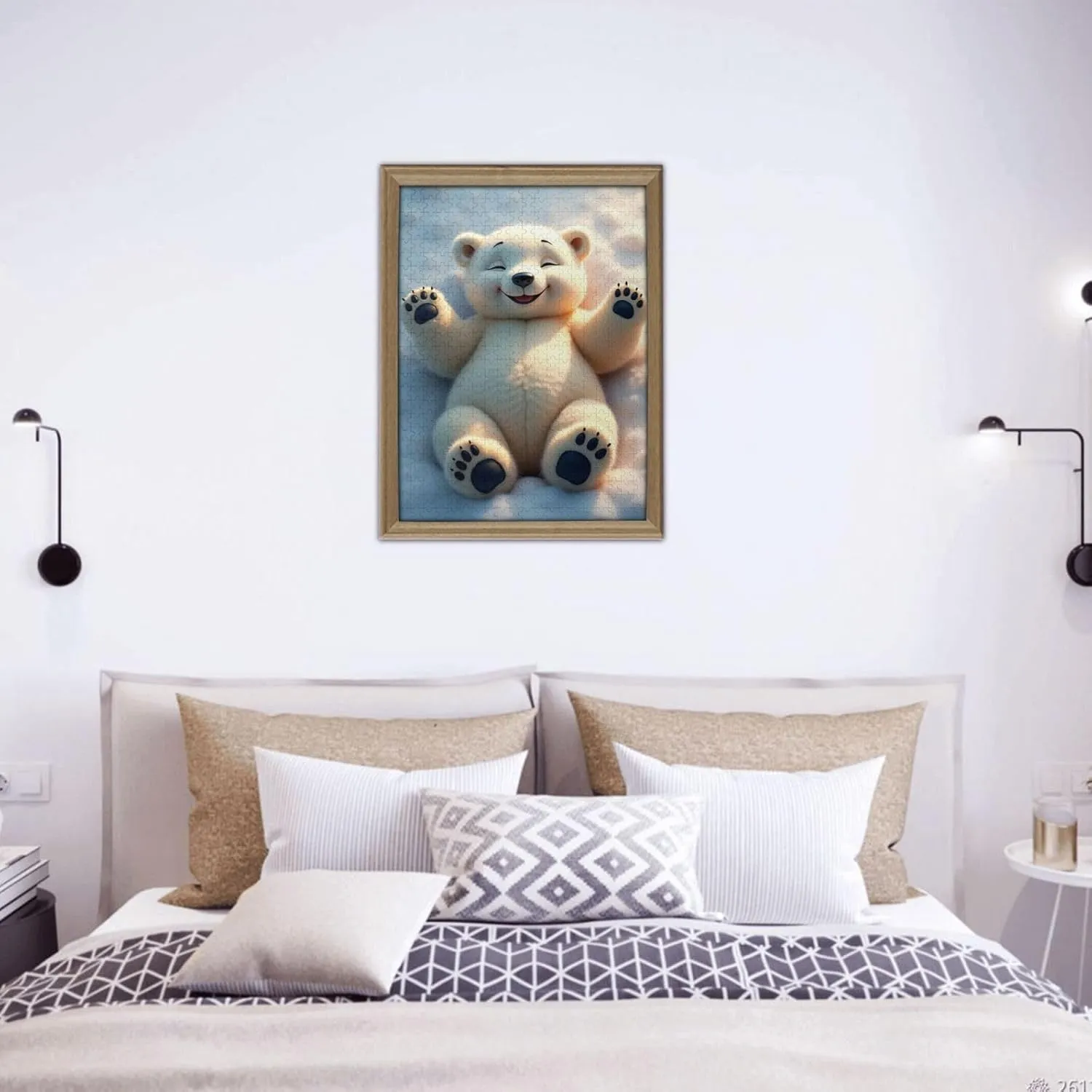 500 Piece Happy Polar Bear Jigsaw Puzzle for Adults Cute Animal Puzzles Relaxing & Challenging Brain Teaser Fun Family Activity Great Gift Idea Vibrant Colors HighQuality Pieces
