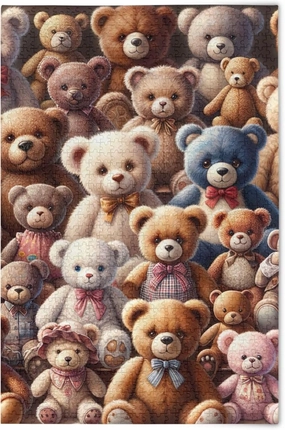 500 Pieces Puzzles for Adults - Cute Teddy Bears Puzzle Christmas Perfect for Relaxation Activity Difficult Challenging Puzzles