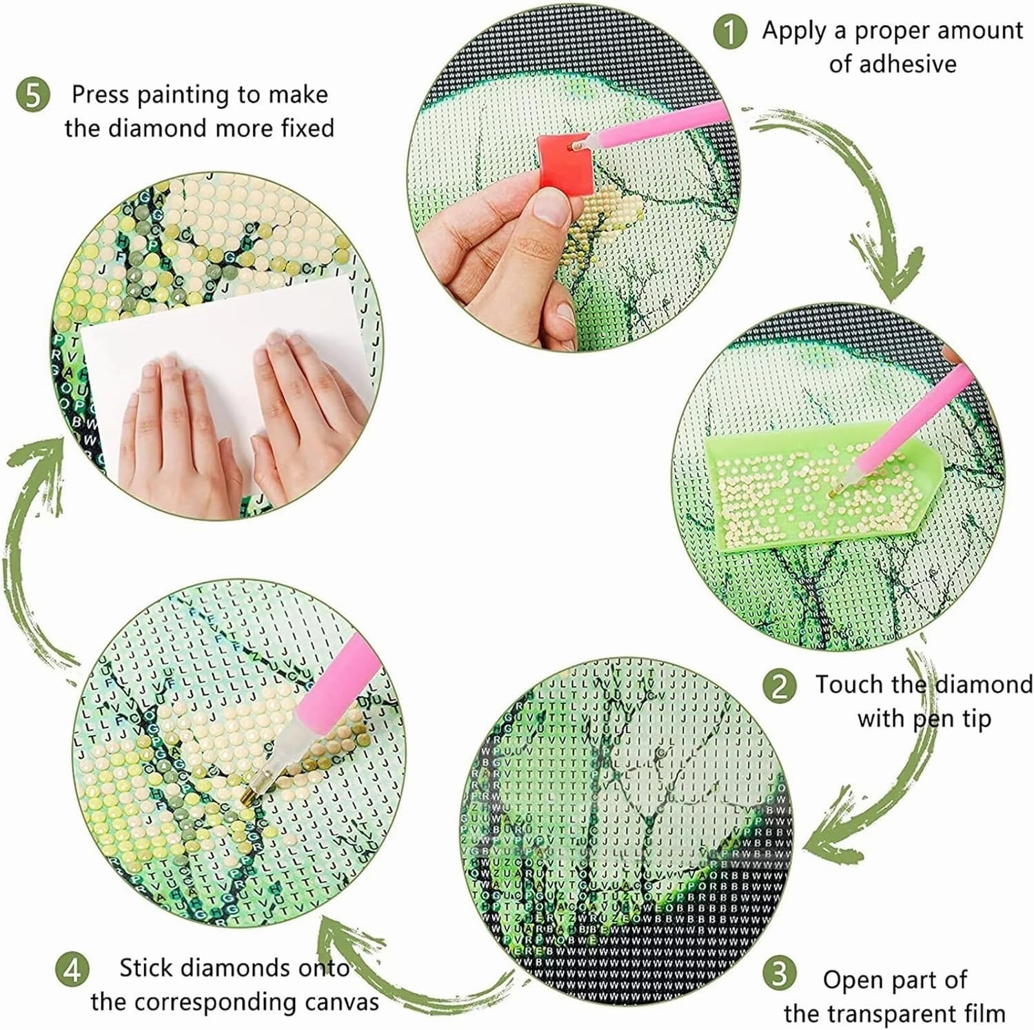 5D Diamond Painting Kits for Adults Beginners, arctic Fox Diamond Art Pink Flower Pattern Design, Round Dimond Art Craft Kits, Crystal Art Painting for Home Decor, Gifts for Women, 50x100cm Z-8334