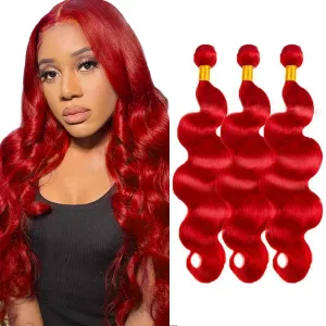 5DL RED BB 20 22 24 inch Hair Extensions