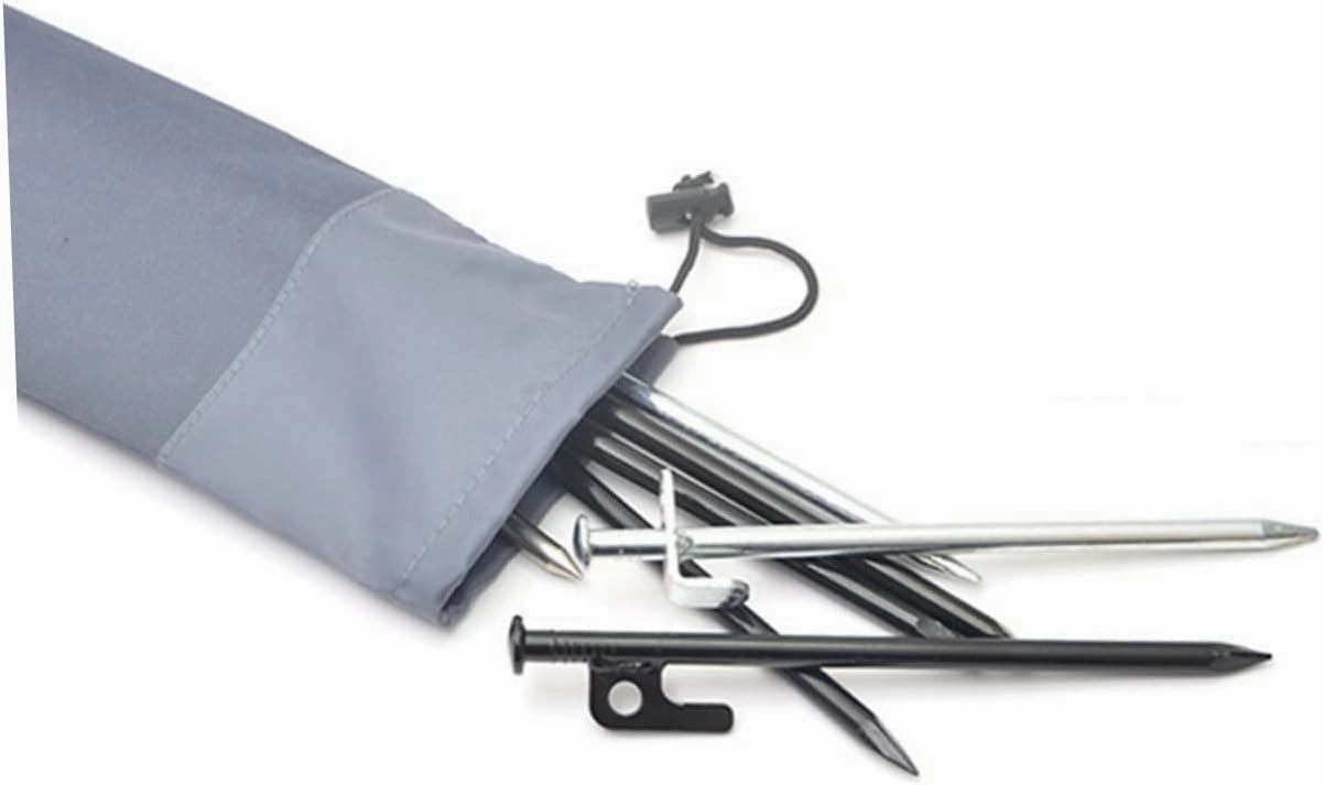 5pcs Tent Stake Storage Bag Camping Nail Bag Camping Peg Bag Camping Spike Pouch Camping Stakes Bags Tent Bag Outdoor Tent Camping Bag Carry Bag PVC Waterproof Coating Simple