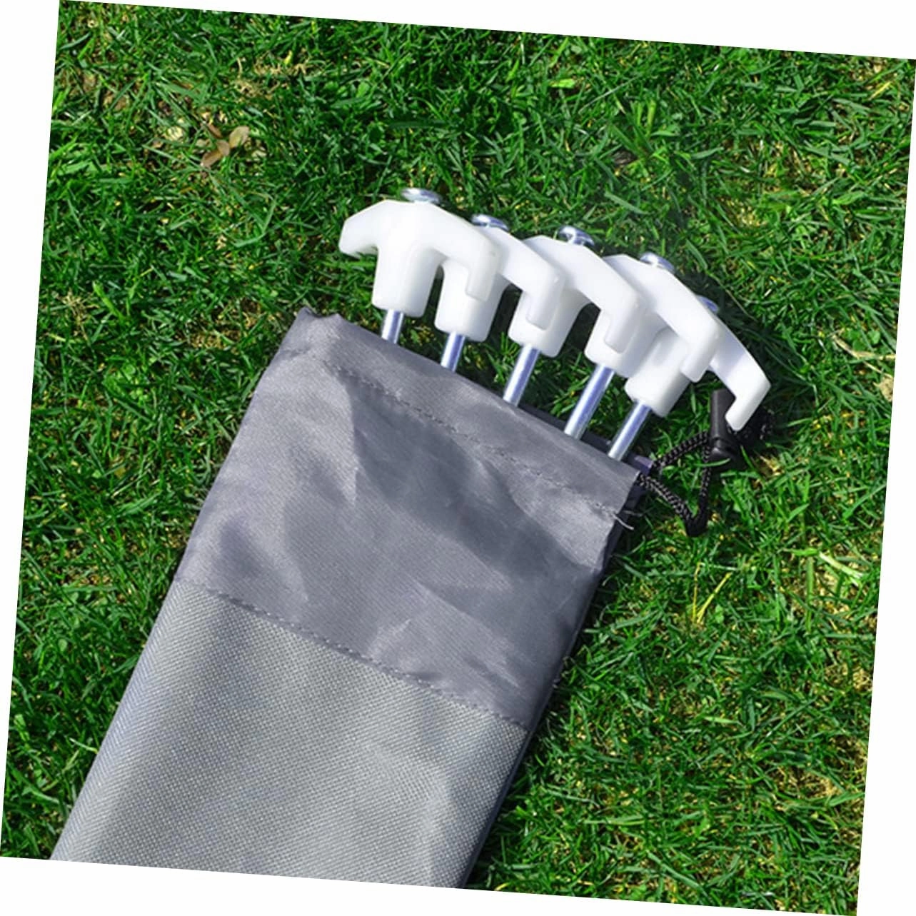 5pcs Tent Stake Storage Bag Camping Nail Bag Camping Peg Bag Camping Spike Pouch Camping Stakes Bags Tent Bag Outdoor Tent Camping Bag Carry Bag PVC Waterproof Coating Simple