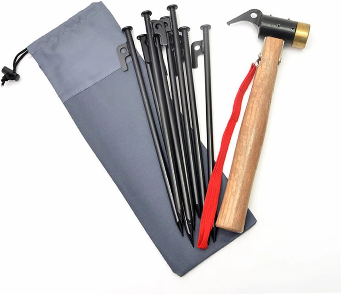 5pcs Tent Stake Storage Bag Camping Nail Bag Camping Peg Bag Camping Spike Pouch Camping Stakes Bags Tent Bag Outdoor Tent Camping Bag Carry Bag PVC Waterproof Coating Simple