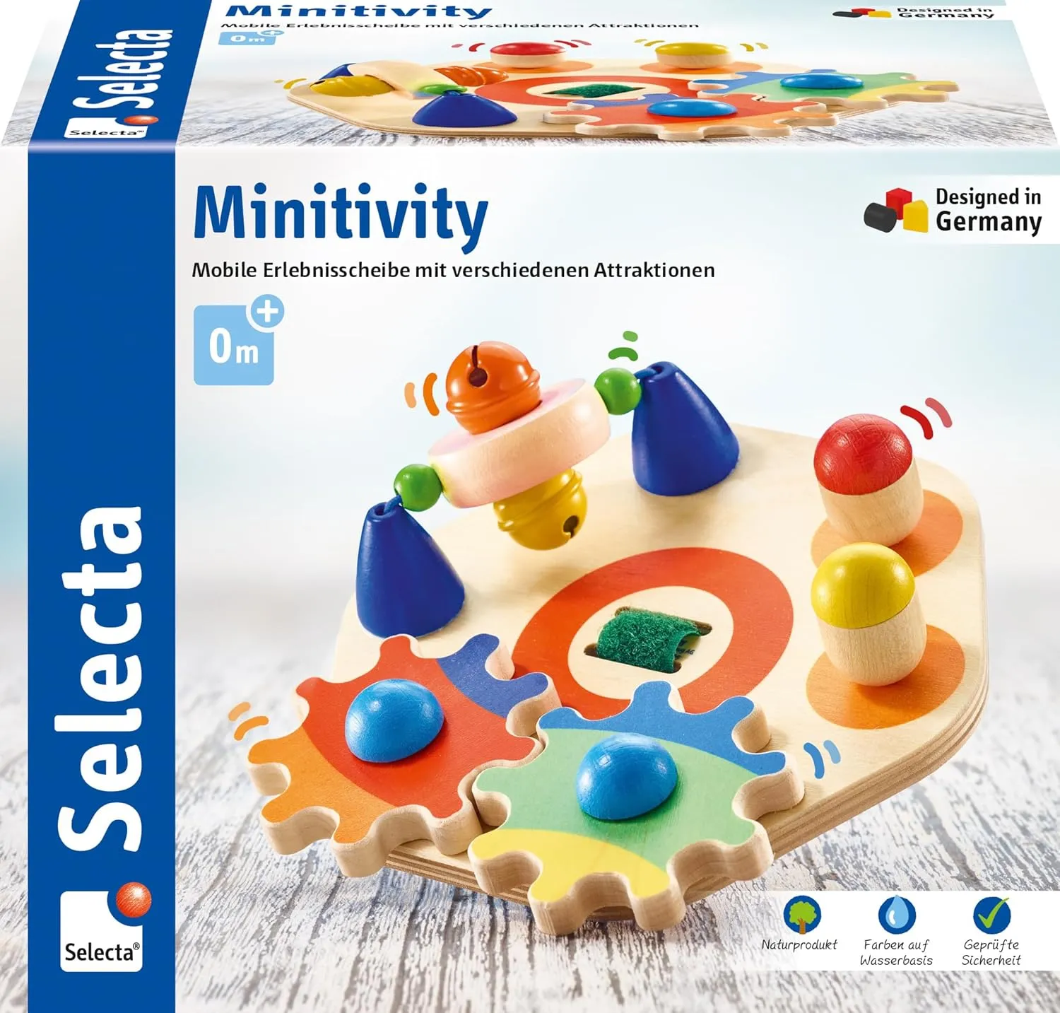 62036 Minitivity Wooden Motor Skills Toy 14 cm