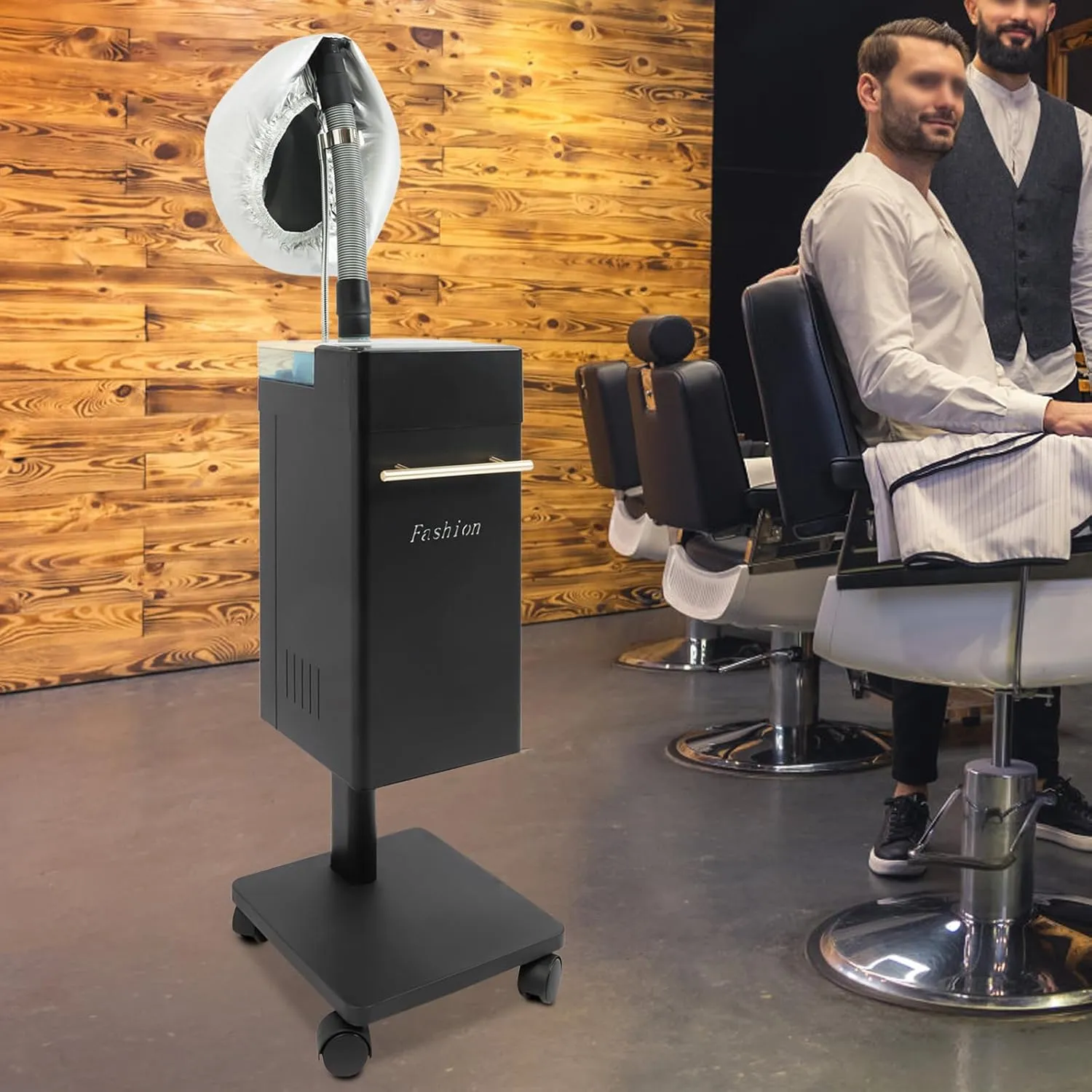 650W Professional Hair Steamer Multifunctional Nano Steamer for Hair 110V Stand up Hair Steamer for Deep Conditioning (Black)