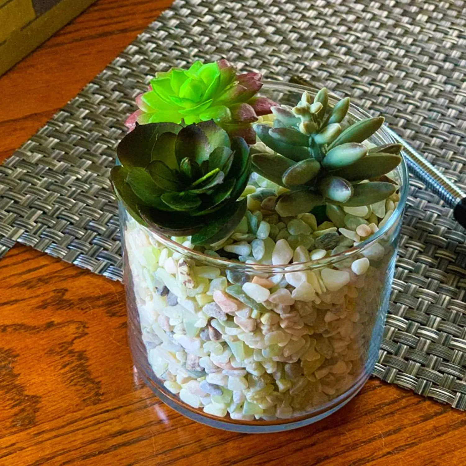 7lb Jade Bean Sand Stone-Succulents and Cactus Bonsai DIY Projects Rocks,Decorative Gravel for Plants and Vases Fillers,Terrarium,Fairy Gardening,Natural Stone Top Dressing for Potted Plants (1/4Inch)