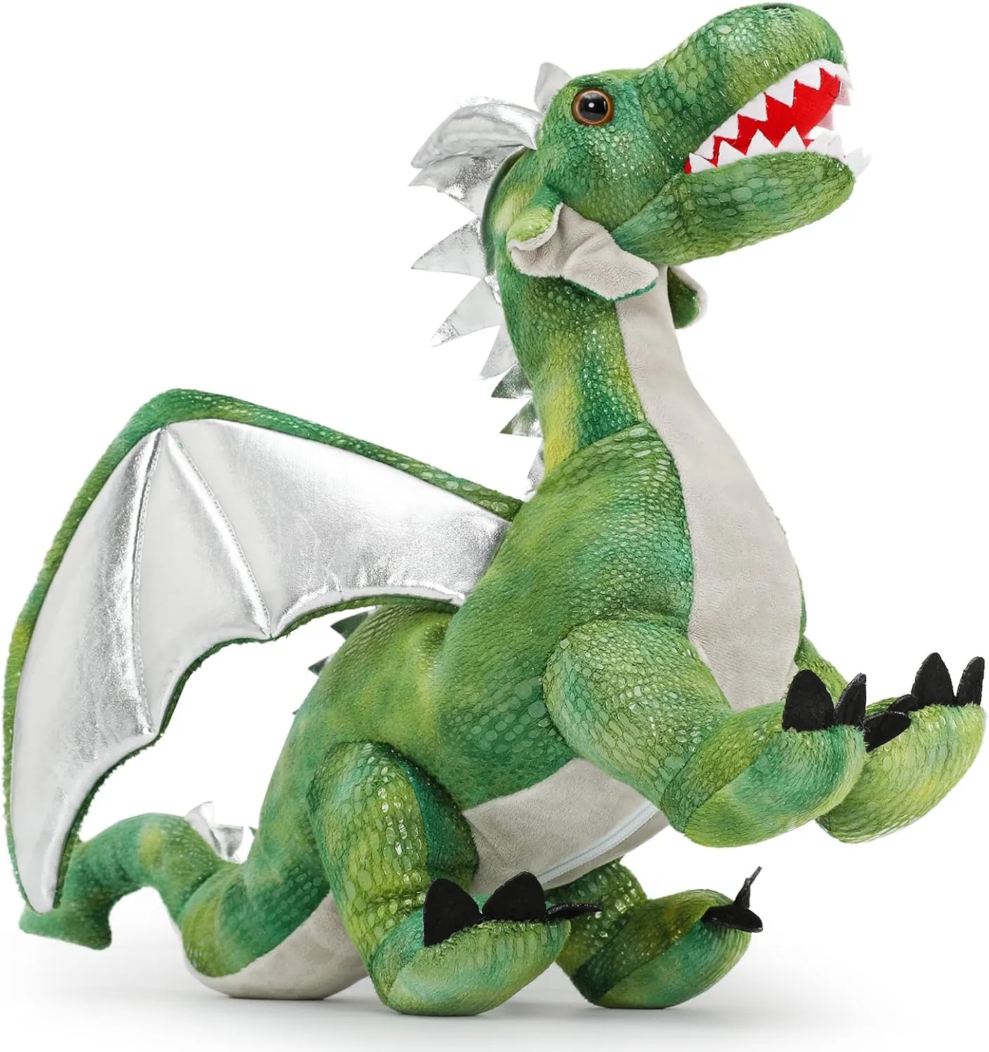 7Pcs Green Dragon Plush Toy Set,Dinosaur Stuffed Animal for Boys,Girls,Dragon Stuffed Animal with 4 Baby Dragons & 2 Dragon Egg,Dinosaur Toy for Kids on Birthday, Christmas,Dinosaur Eggs