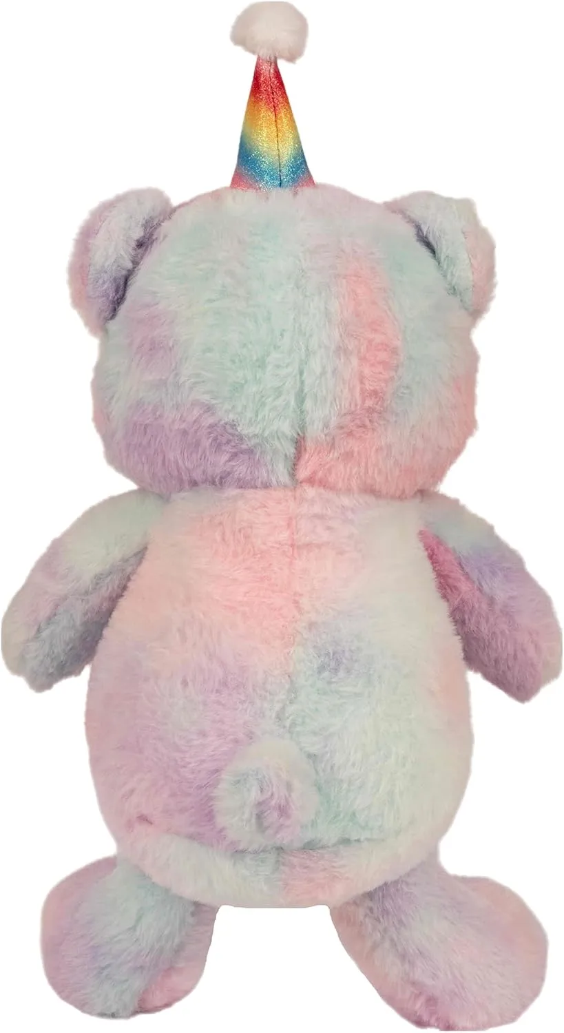 8 Inch Rainbow Bear Stuffed Animals Happy Birthday Bear Soft Rainbow Teddy Bear Plush Toys Stuffed Bear Plushies Animal Colorful Teddy Bear Plush Doll Animal Toy for Kids & Lovers…