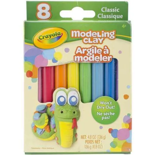 8 Pack Modeling Clay - Basic Assortment