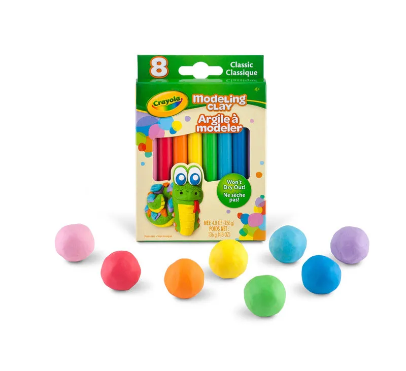 8 Pack Modeling Clay - Basic Assortment
