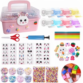 8 Pcs Colorful Nano Tape Bubble Kit for Kids with Glitter,Clay,Cute Stickers and Accessories Tools,Nano Double Sided Adhesive Gel Grip Traceless Tape