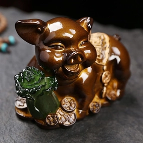 9.5cm Color Changing Tea Pet Lucky Pig Tea Table Tea Play Creative Kung Fu Tea Set