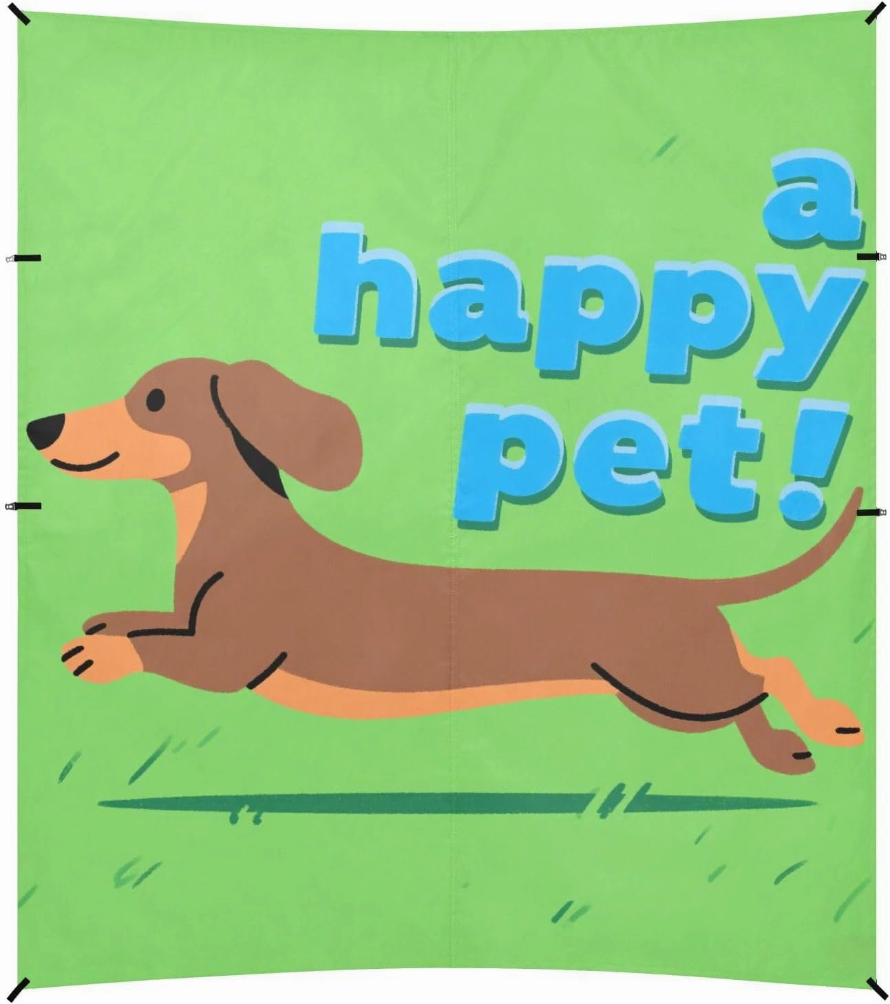 A Happy Pet Beach Cabana Tent UPF50  Water-Resistant Portable Sun Shelter Includes Sand Shovel, Sandbags, Stability Poles for Camping Trips, Fishing, Backyard Fun or Picnics