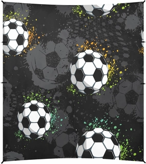 Abstract Football Dark Beach Tent Camping Sun Shelters Portable Outdoor Canopy Sun Shade for Camping Trips Fishing Backyard Fun or Picnics Easy Setup with Carrying Bag